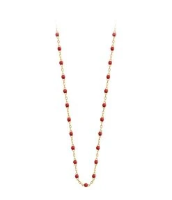 GIGI CLOZEAU Sautoir Perles Résine Or, 120 Cm