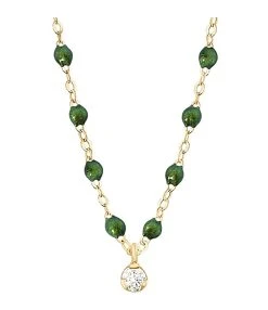 GIGI CLOZEAU Collier 1 Diamant Perles Résine Or Jaune 15 GIGI CLOZEAU Collier 1 Diamant Perles Résine Or Jaune -Shaker Jewels Magasin b1gs001j56