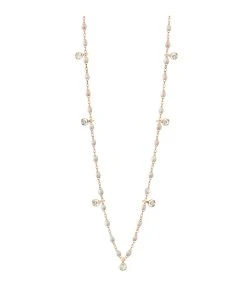 GIGI CLOZEAU Collier Résine Gigi Suprême 7 Diamants Or Rose