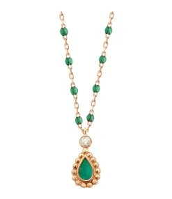 GIGI CLOZEAU Collier Lucky Cashmere Mini Résine Diamant Or Rose 11 GIGI CLOZEAU Collier Lucky Cashmere Mini Résine Diamant Or Rose -Shaker Jewels Magasin b1lk013 35 or