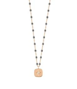 GIGI CLOZEAU Collier Miss Gigi Perles Résine Or Diamant