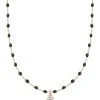 GIGI CLOZEAU Collier 1 Diamant Mini Perles Résine Or