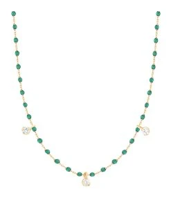 GIGI CLOZEAU Collier 3 Diamants Mini Perles Résine Or 13 GIGI CLOZEAU Collier 3 Diamants Mini Perles Résine Or -Shaker Jewels Magasin b1mi003j35 1