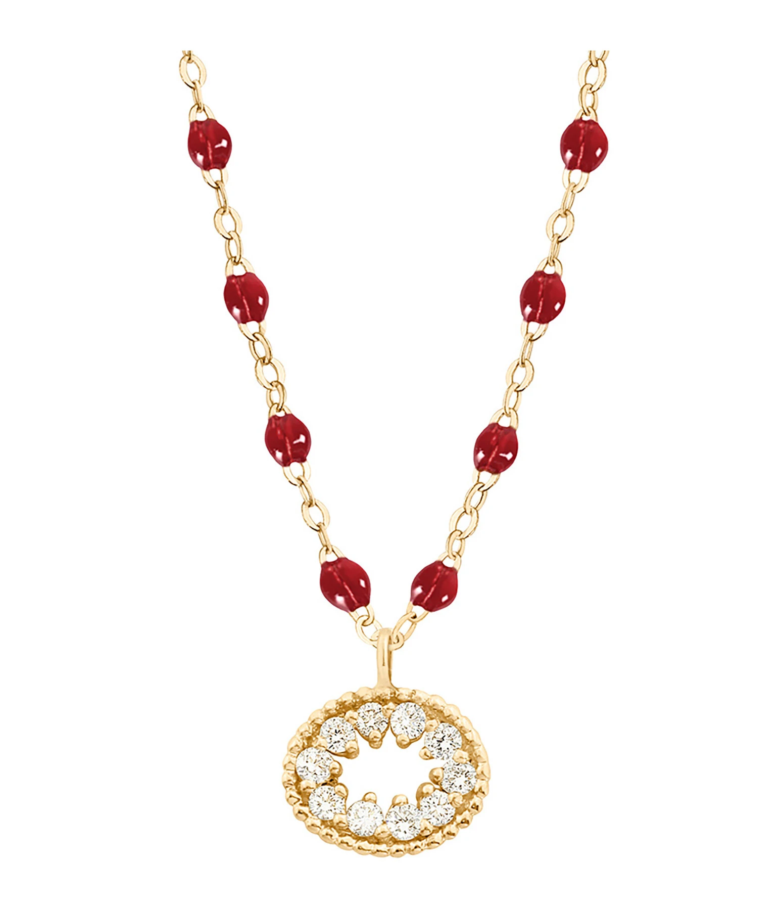 GIGI CLOZEAU Collier Résine L'Œil Du Pirate Diamants Or Jaune 4 GIGI CLOZEAU Collier Résine L'Œil Du Pirate Diamants Or Jaune – Image 4