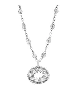 GIGI CLOZEAU Collier Résine L'Œil Du Pirate Diamants Or Blanc -Shaker Jewels Magasin b1op001r49 42 di b