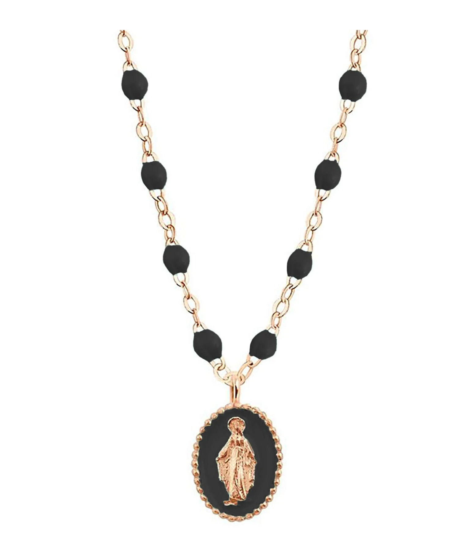 GIGI CLOZEAU Collier Madone Résinée Perles Résine Or 1 GIGI CLOZEAU Collier Madone Résinée Perles Résine Or