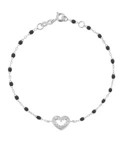 GIGI CLOZEAU Bracelet Résine Cœur Suprême Diamants Or Blanc 11 GIGI CLOZEAU Bracelet Résine Cœur Suprême Diamants Or Blanc -Shaker Jewels Magasin b3cs001 20 b