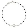 GIGI CLOZEAU Bracelet Étoile De David Perles Résine Or Blanc