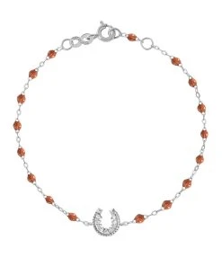 GIGI CLOZEAU Bracelet Fer Ă Cheval Diamant Or Blanc