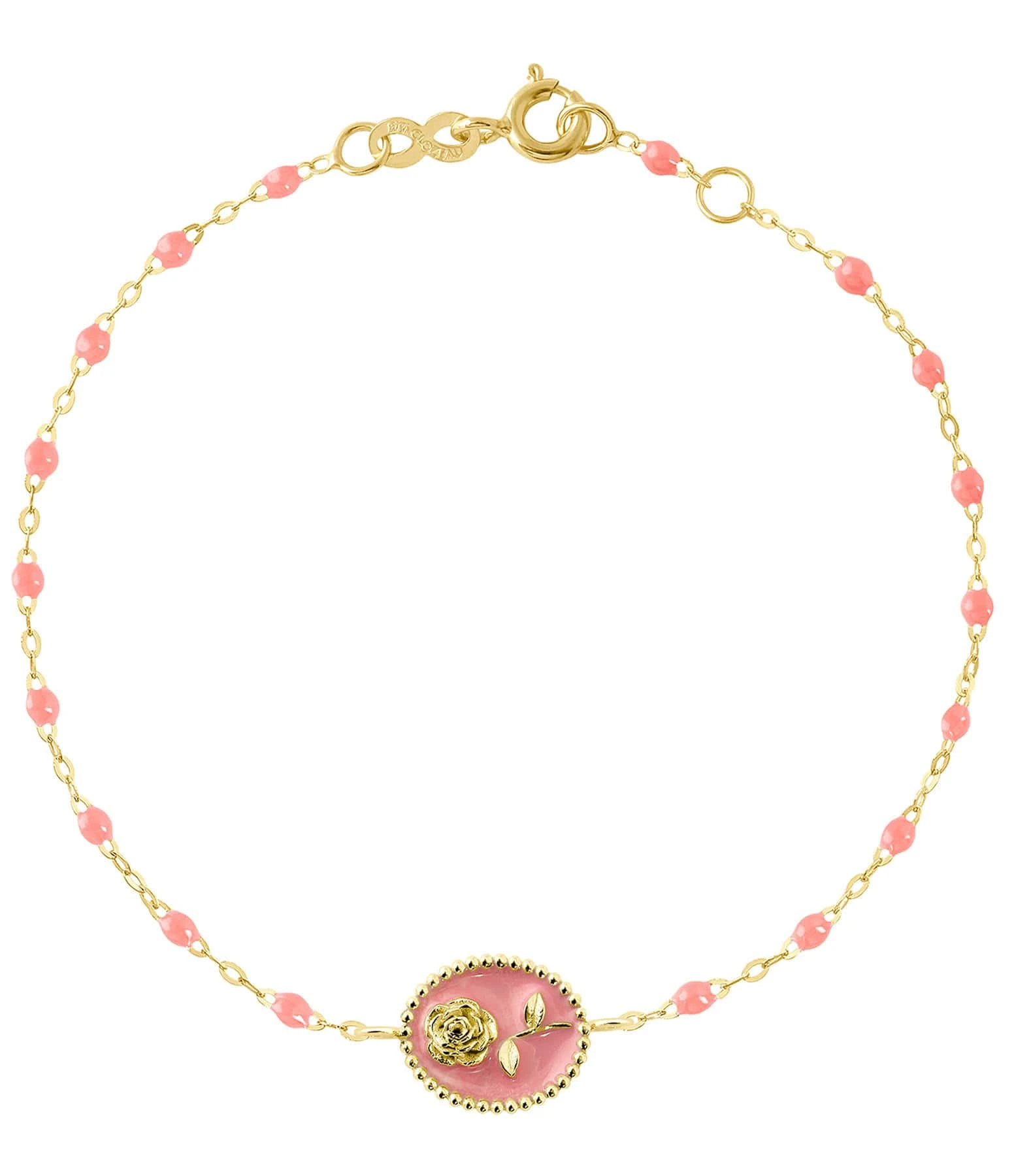 GIGI CLOZEAU Bracelet Rose Voyage Résine Or Jaune 3 GIGI CLOZEAU Bracelet Rose Voyage Résine Or Jaune – Image 3