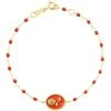 GIGI CLOZEAU Bracelet Rose Voyage Résine Or Jaune