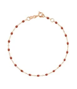 GIGI CLOZEAU Bracelet Perles Résine Or, 19 Cm