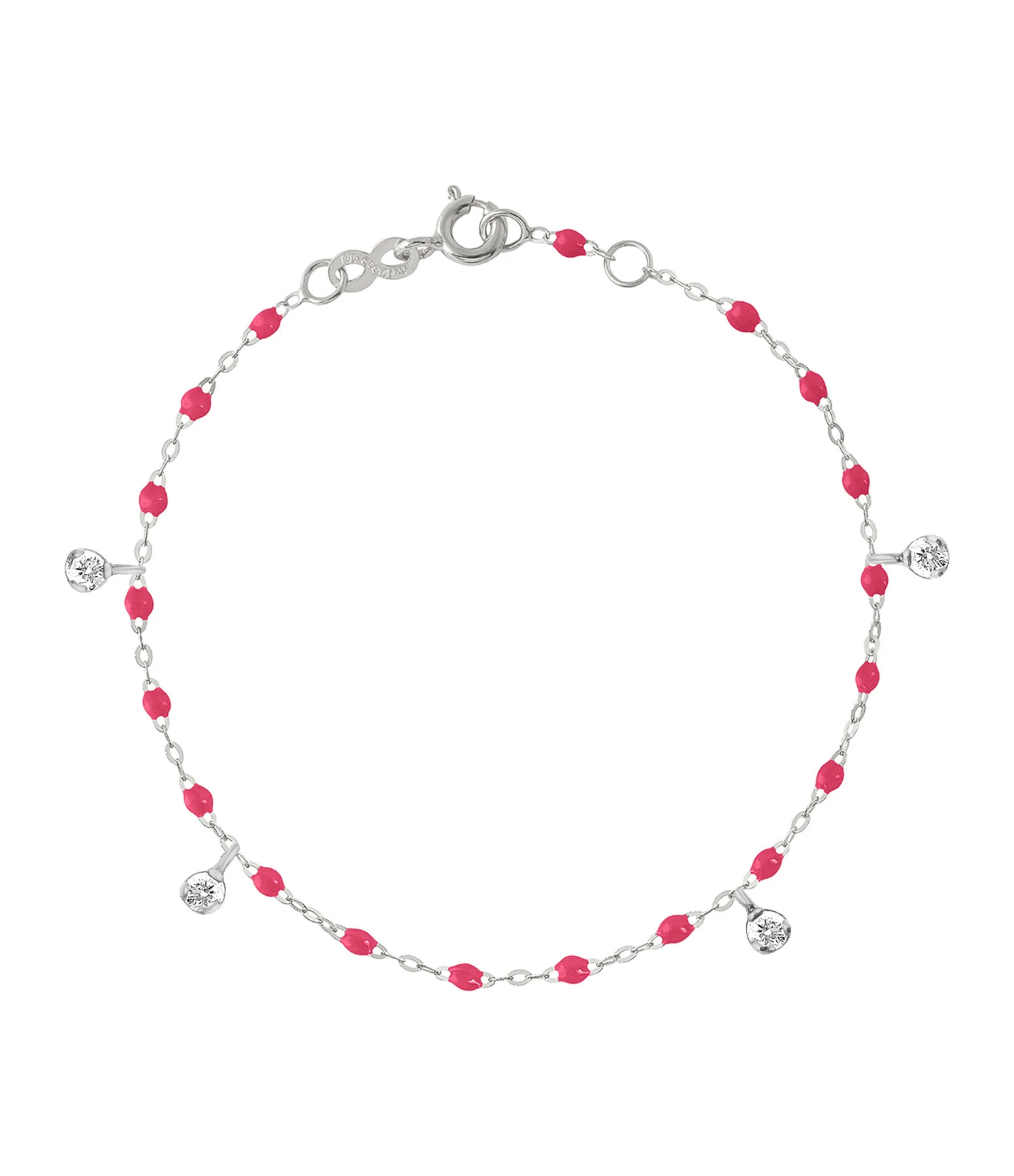 GIGI CLOZEAU Bracelet Gigi Suprême 4 Diamants Or Blanc 1 GIGI CLOZEAU Bracelet Gigi Suprême 4 Diamants Or Blanc