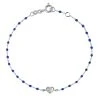 GIGI CLOZEAU Bracelet Mini Perles Résine Lucky Cœur Or Blanc
