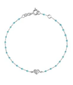 GIGI CLOZEAU Bracelet Mini Perles Résine Lucky Cœur Or Blanc 11 GIGI CLOZEAU Bracelet Mini Perles Résine Lucky Cœur Or Blanc -Shaker Jewels Magasin b3lk004 34 b 1