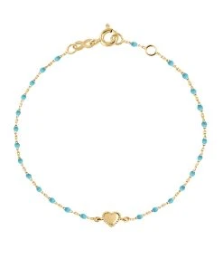 GIGI CLOZEAU Bracelet Mini Perles Résine Lucky Cœur Or Jaune 13 GIGI CLOZEAU Bracelet Mini Perles Résine Lucky Cœur Or Jaune -Shaker Jewels Magasin b3lk004 34 j