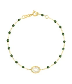 GIGI CLOZEAU Bracelet RĂ©sine L'Ćil Du Pirate Diamants Or Jaune