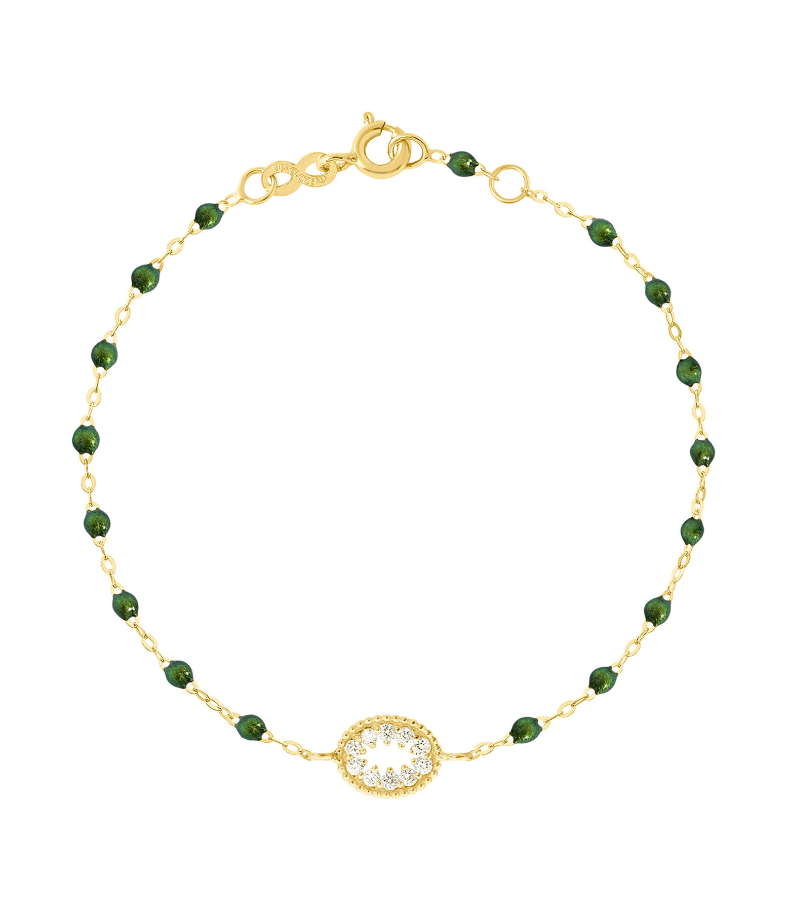 GIGI CLOZEAU Bracelet Résine L'Œil Du Pirate Diamants Or Jaune 1 GIGI CLOZEAU Bracelet Résine L'Œil Du Pirate Diamants Or Jaune