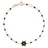 GIGI CLOZEAU Bracelet Étoile Perles Résine Diamants Or Rose