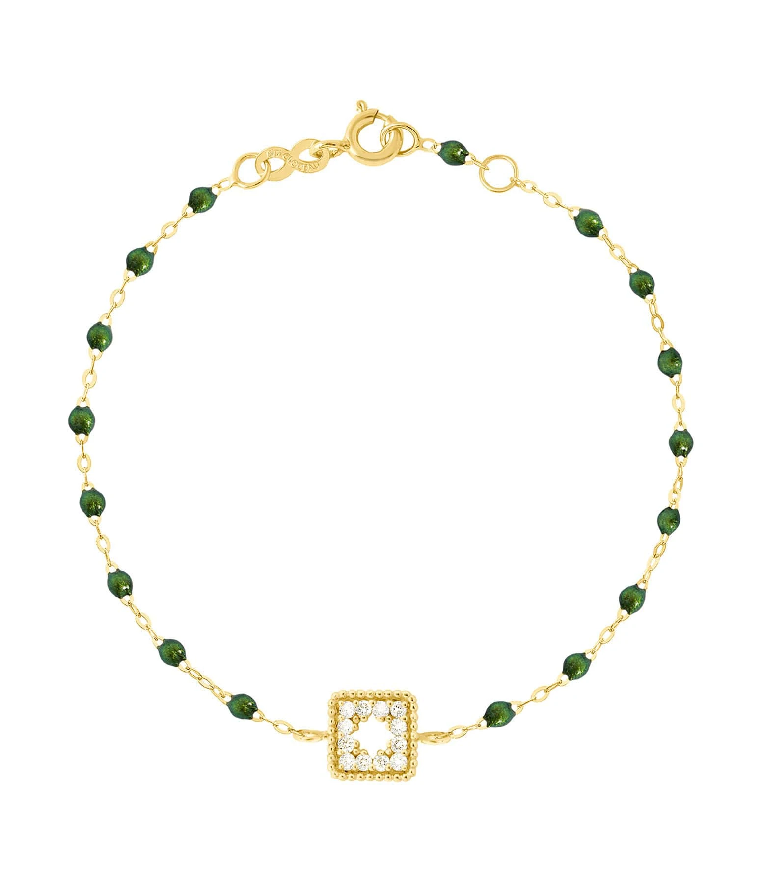 GIGI CLOZEAU Bracelet Résine Pirate Trésor Diamants Or Jaune 1 GIGI CLOZEAU Bracelet Résine Pirate Trésor Diamants Or Jaune