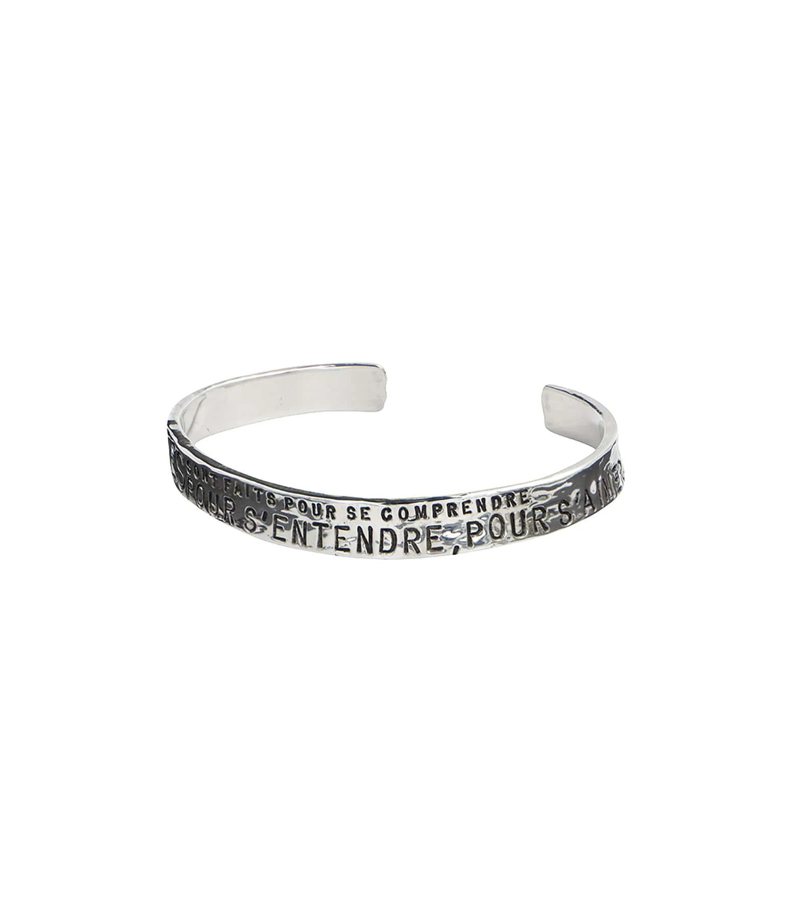 SERGE THORAVAL Jonc Les Hommes Argent 2 SERGE THORAVAL Jonc Les Hommes Argent – Image 2