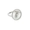 NAVA JOAILLERIE Bague Cheyenne Ronde Diamants Or Blanc