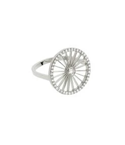 NAVA JOAILLERIE Bague Cheyenne Ronde Diamants Or Blanc