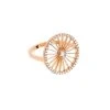 NAVA JOAILLERIE Bague Cheyenne Ronde Diamants Or Rose