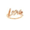 NAVA JOAILLERIE Bague Love Total Diamants Or Rose