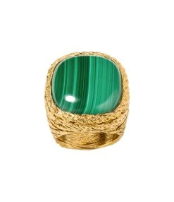 Aurélie Bidermann Chevalière Miki Malachite