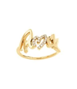 NAVA JOAILLERIE Bague Rock O Diamants Or Jaune