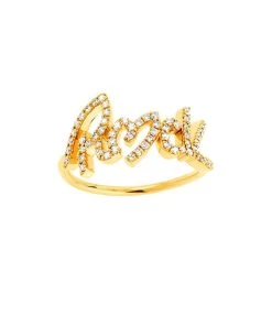 NAVA JOAILLERIE Bague Rock Total Diamants Or Jaune