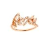 NAVA JOAILLERIE Bague Rock Total Diamants Or Rose