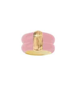 Aurélie Bidermann Bague Katt MM, Capsule Octobre Rose