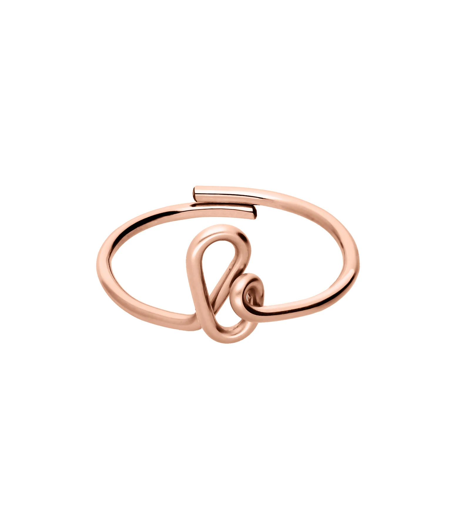 ATELIER PAULIN Bague Originale Initiale Gold Filled Rose 1 ATELIER PAULIN Bague Originale Initiale Gold Filled Rose