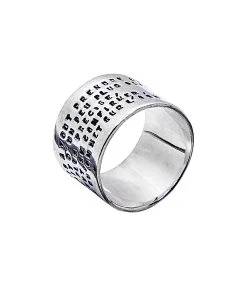 SERGE THORAVAL Bague Large Edmond Rostand Un Baiser Argent 6 SERGE THORAVAL Bague Large Edmond Rostand Un Baiser Argent -Shaker Jewels Magasin bague un baiser 3