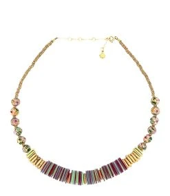 VADI JEWELS Collier Bali Doré Framboise, Capsule Asia