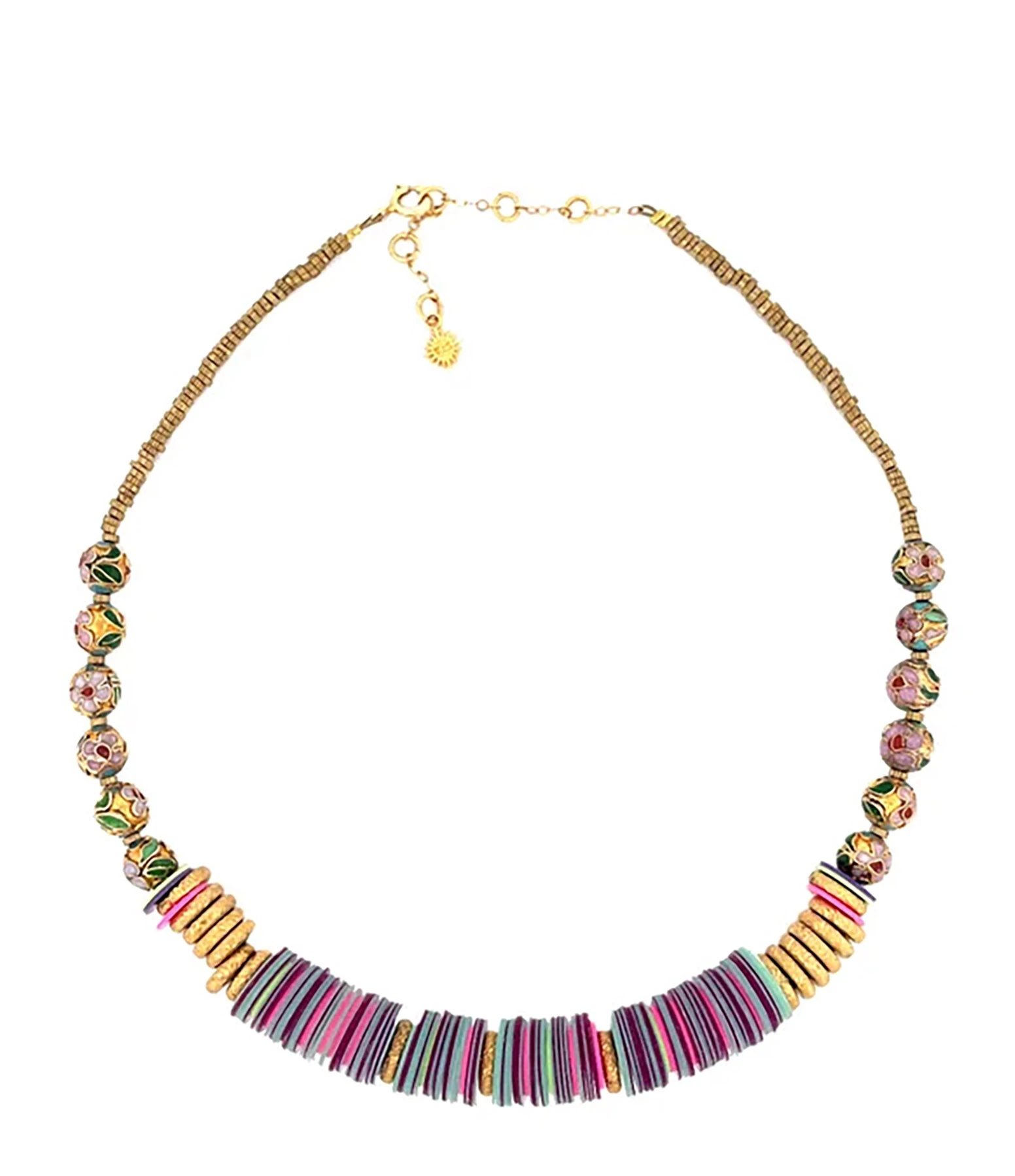 VADI JEWELS Collier Bali Doré Pastel, Capsule Asia 1 VADI JEWELS Collier Bali Doré Pastel, Capsule Asia