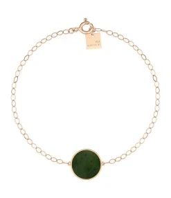Ginette NY Bracelet Ever Disc Jade Or Rose