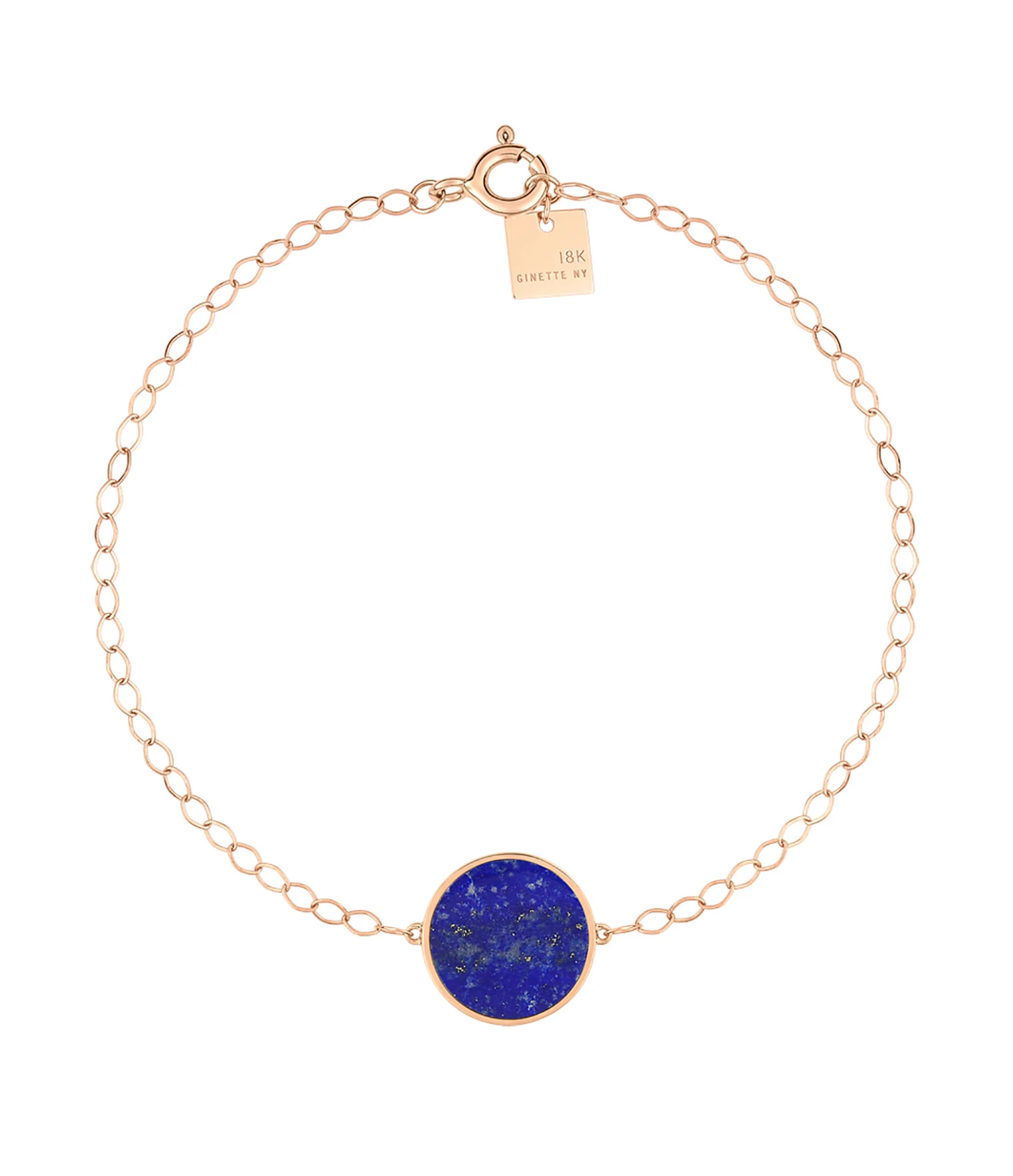 Ginette NY Bracelet Ever Disc Or Rose Lapis Lazuli 1 Ginette NY Bracelet Ever Disc Or Rose Lapis Lazuli