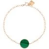 Ginette NY Bracelet Ever Disc Malachite Or Rose
