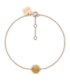Ginette NY Bracelet Ever Mini Disc Jaspe Or Rose