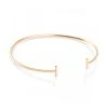 Ginette NY Jonc Gold And Diamond Strip Or Rose