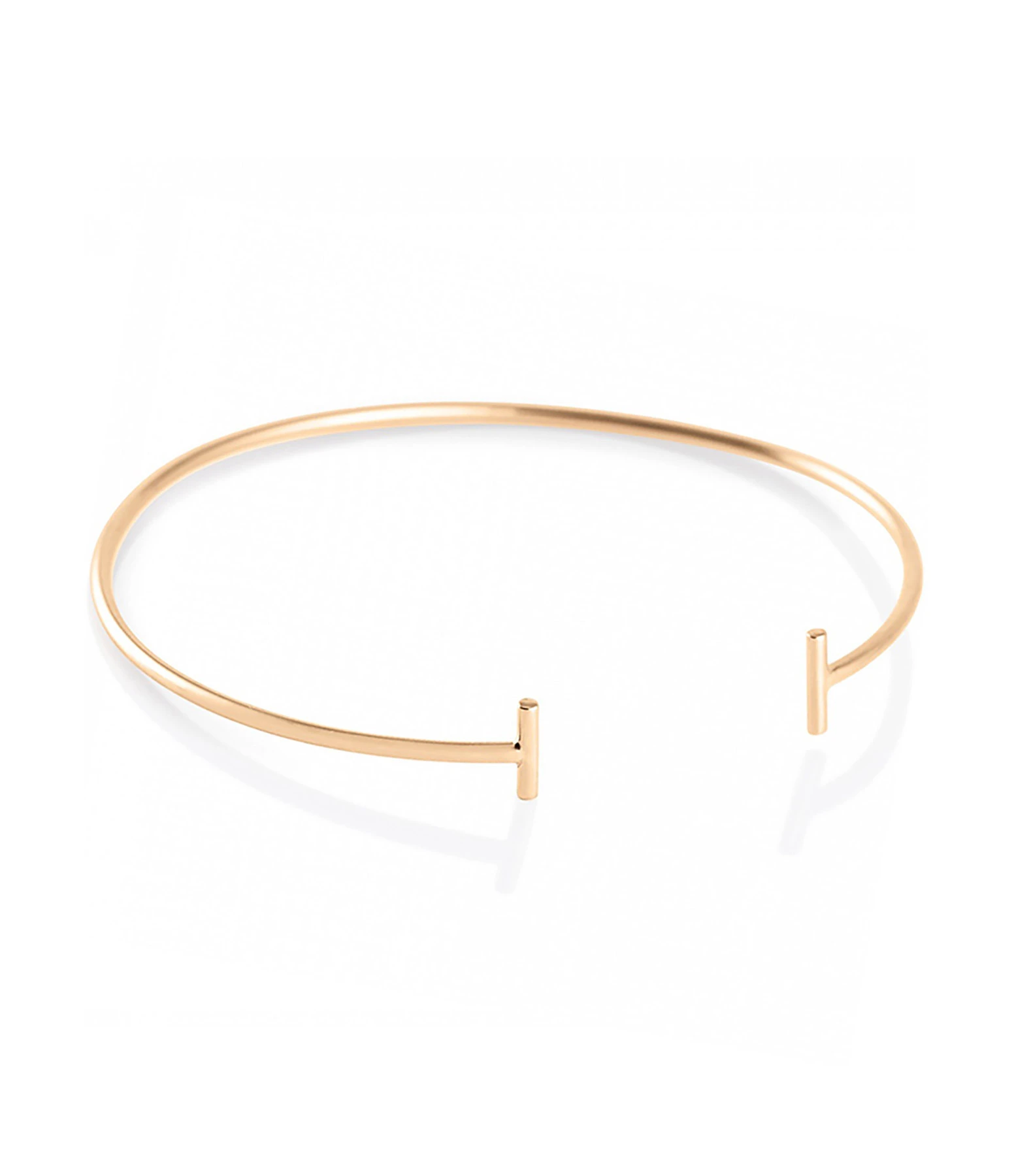 Ginette NY Jonc Gold And Diamond Strip Or Rose 1 Ginette NY Jonc Gold And Diamond Strip Or Rose