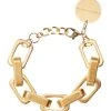 VANESSA BARONI Bracelet Big Tank Doré Vintage