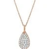Ginette NY Collier Bliss Diamants Or Rose