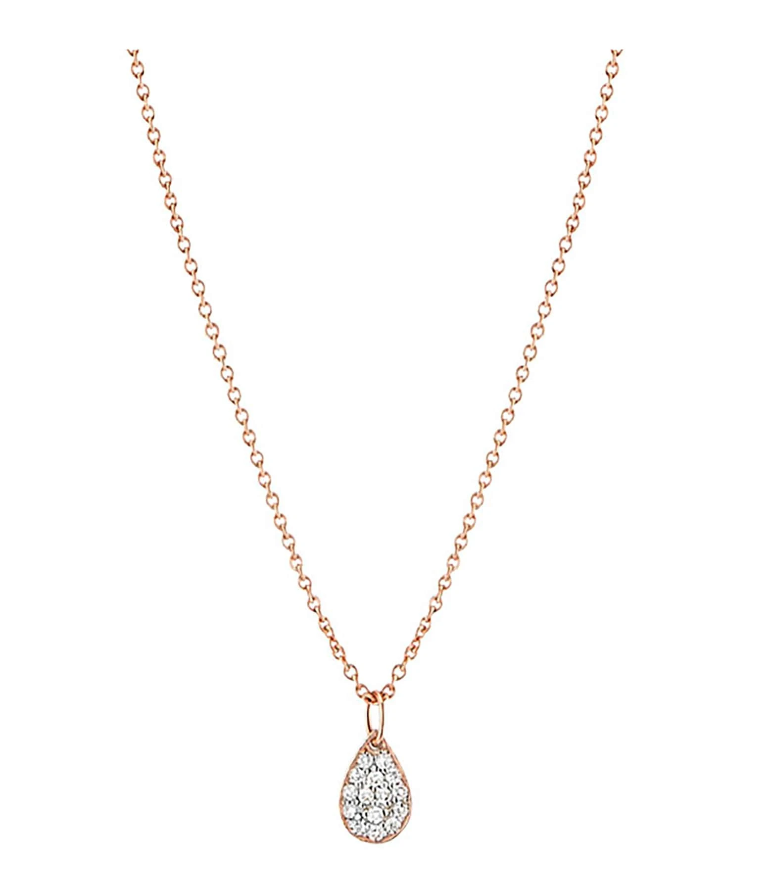 Ginette NY Collier Mini Bliss Diamants Or Rose 1 Ginette NY Collier Mini Bliss Diamants Or Rose