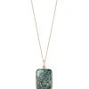 Ginette NY Collier Bliss Buddha Nacre Noire Or Rose