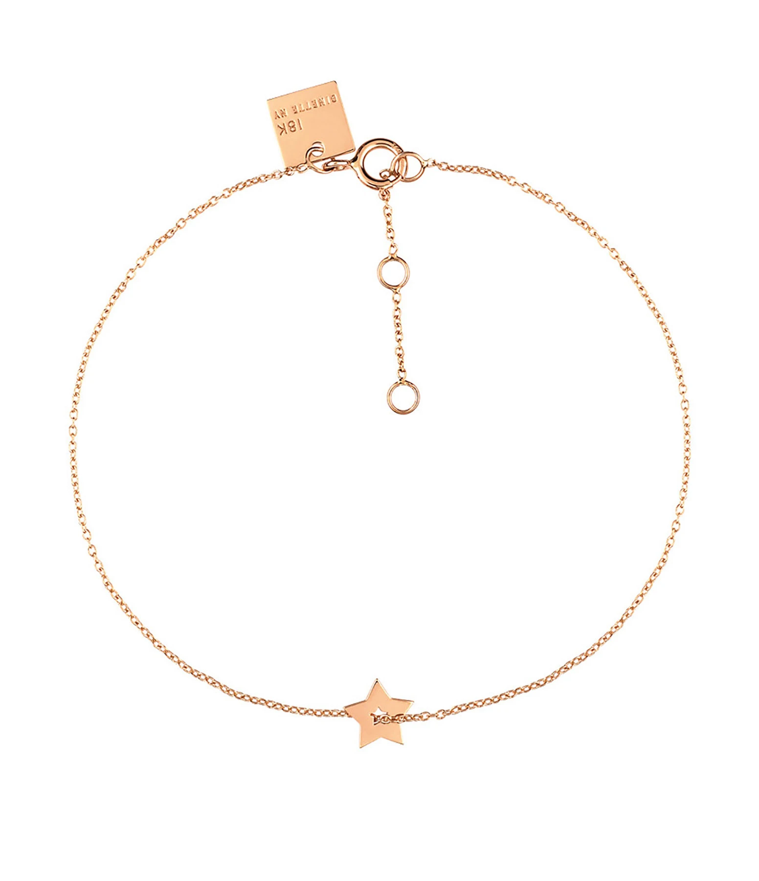 Ginette NY Bracelet Milky Way Étoile Or Rose 1 Ginette NY Bracelet Milky Way Étoile Or Rose