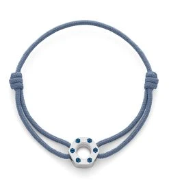 OMEN PARIS Bracelet Ari Acier Bleu